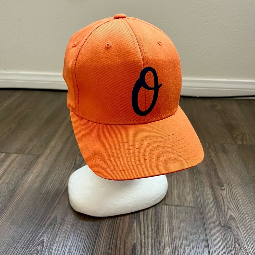 Orange  Cap with Black Lettering